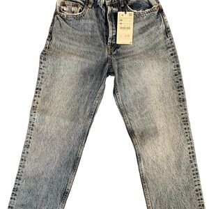 ZARA Straight Leg Blue Jeans NWT